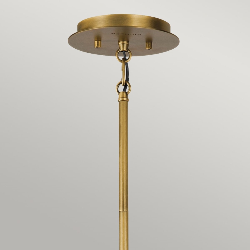 Quintiesse - Kroonluchter aan stang LINARA 6xE14/60W/230V Ø 66 cm zwart/goud
