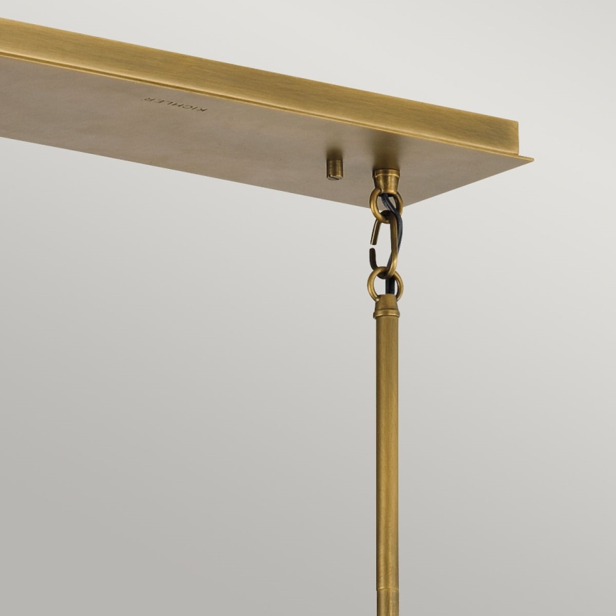 Quintiesse - Suspension sur tige LINARA 5xE27/60W/230V noir/doré