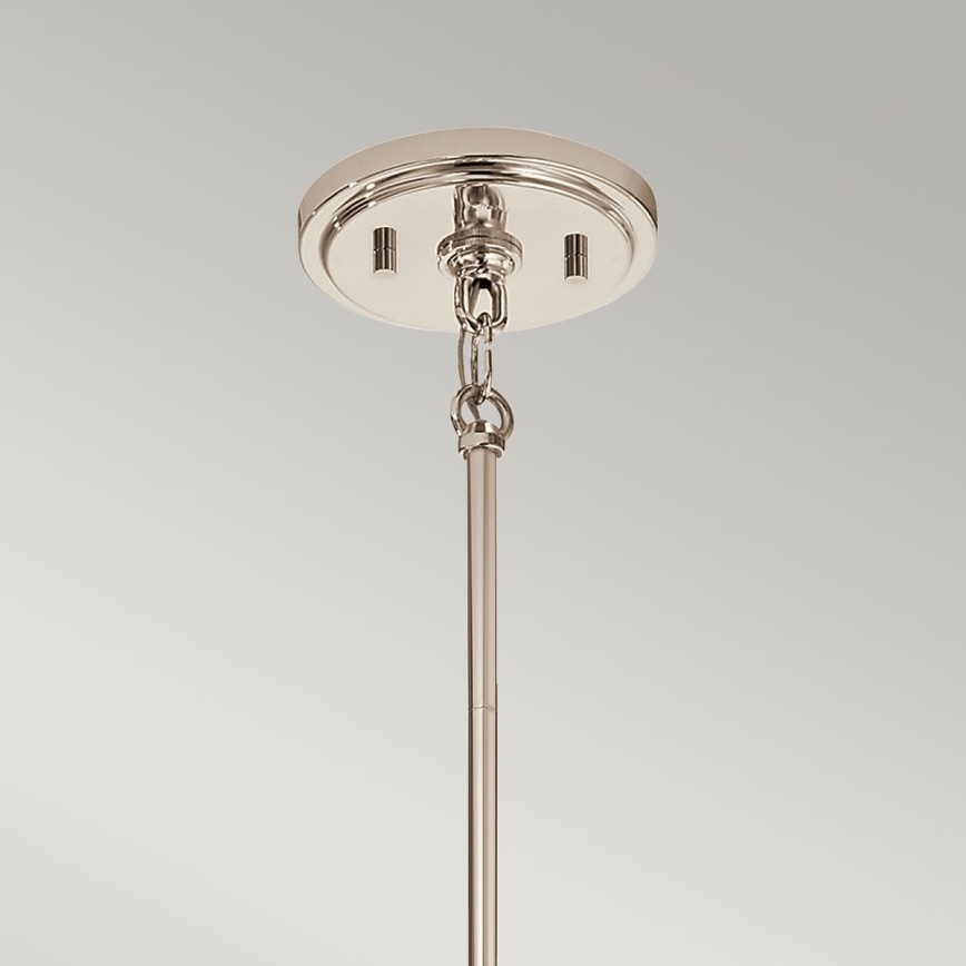 Quintiesse - Pendellamp met stang MARILYN 1xE27/60W/230V Ø 19,5 cm glanzend chroom/zwart