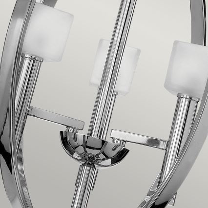 Quintiesse - LED-hanglamp aan kabel MONDO 3xG9/3W/230V Ø 45,7 cm glanzend chroom