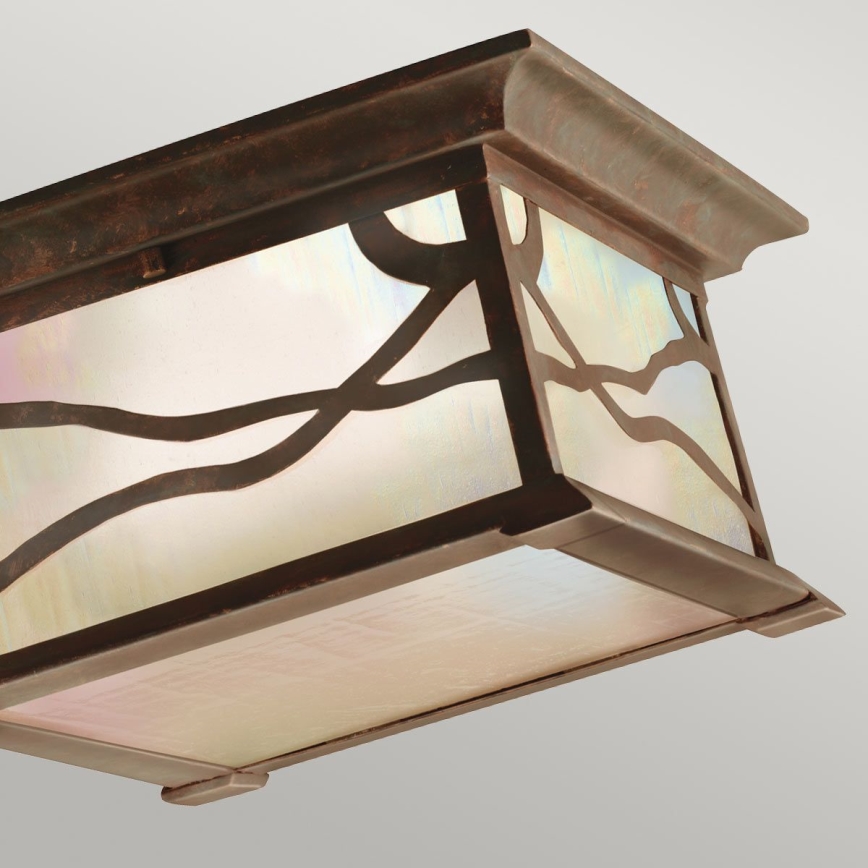 Quintiesse - Buitenplafondlamp MORRIS 2xE27/60W/230V IP44 brons