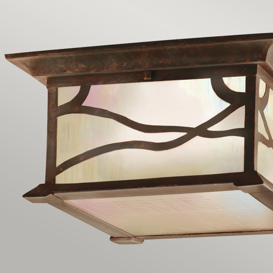 Quintiesse - Buitenplafondlamp MORRIS 2xE27/60W/230V IP44 brons