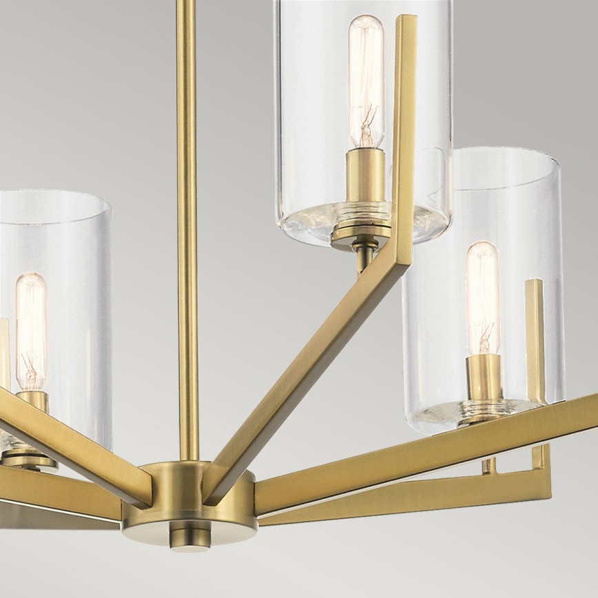 Quintiesse - Kroonluchter met staaf NYE 6xE14/40W/230V Ø 71,1 cm goud