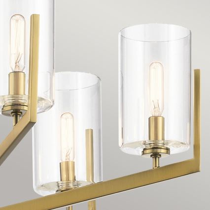 Quintiesse - Kroonluchter met staaf NYE 6xE14/40W/230V Ø 71,1 cm goud