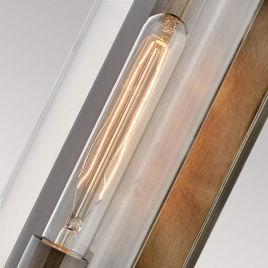 Quintiesse - Buitenwandlamp PEARSON M 1xE27/60W/230V IP44 bronskleurig