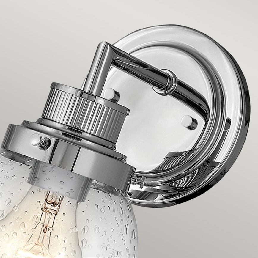 Quintiesse - Badwandlamp POPPY 1xE27/60W/230V IP44 glanzend chroom