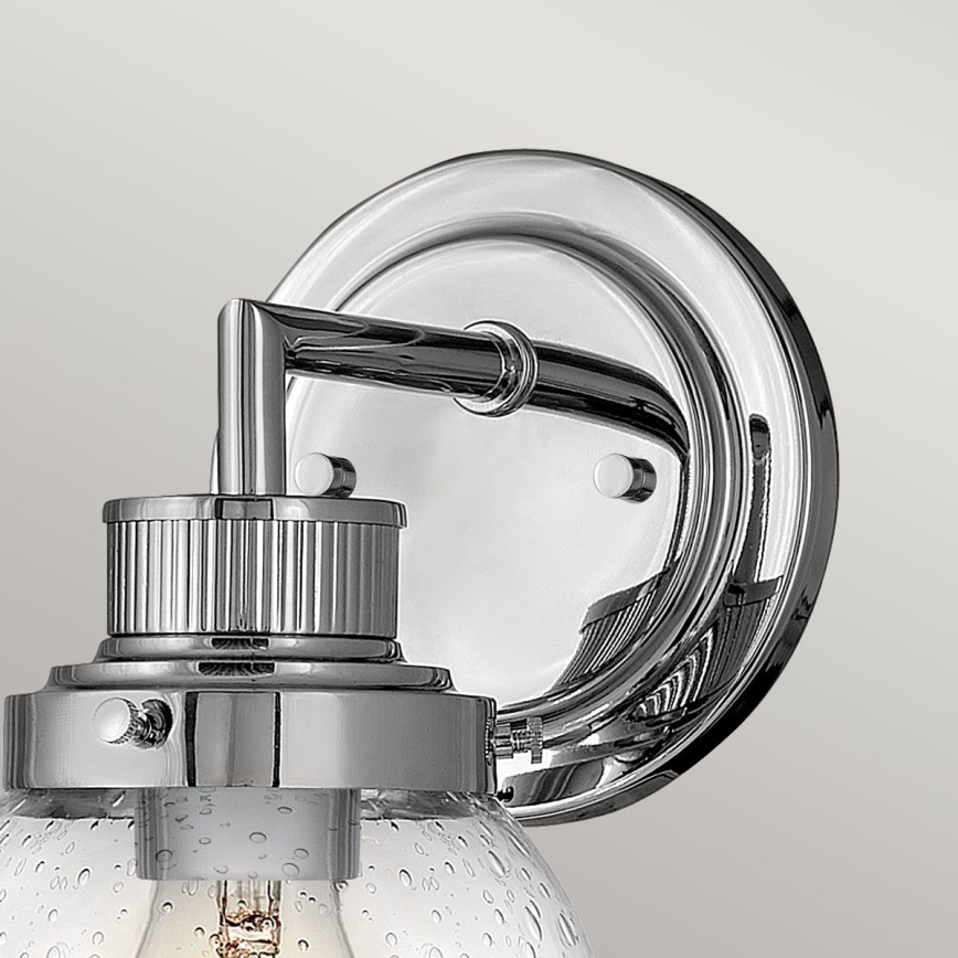 Quintiesse - Badwandlamp POPPY 1xE27/60W/230V IP44 glanzend chroom