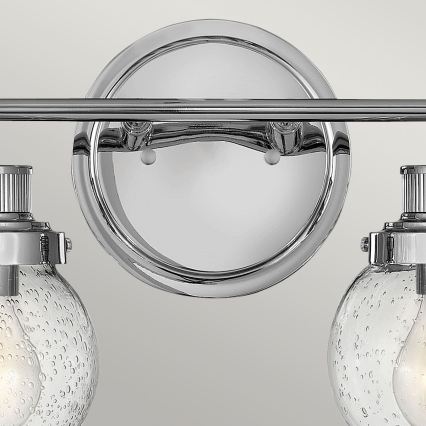 Quintiesse - Applique murale pour salle de bains POPPY 2xE27/60W/230V IP44 chrome brillant