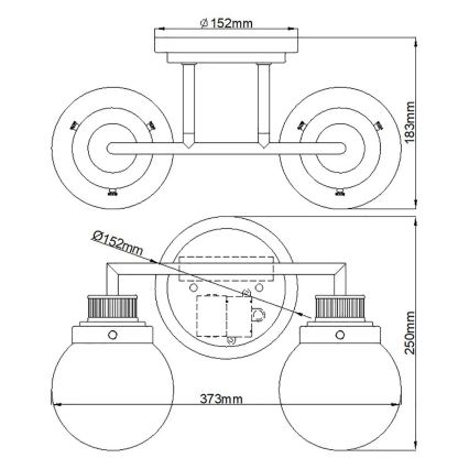 Quintiesse - Applique murale pour salle de bains POPPY 2xE27/60W/230V IP44 chrome brillant