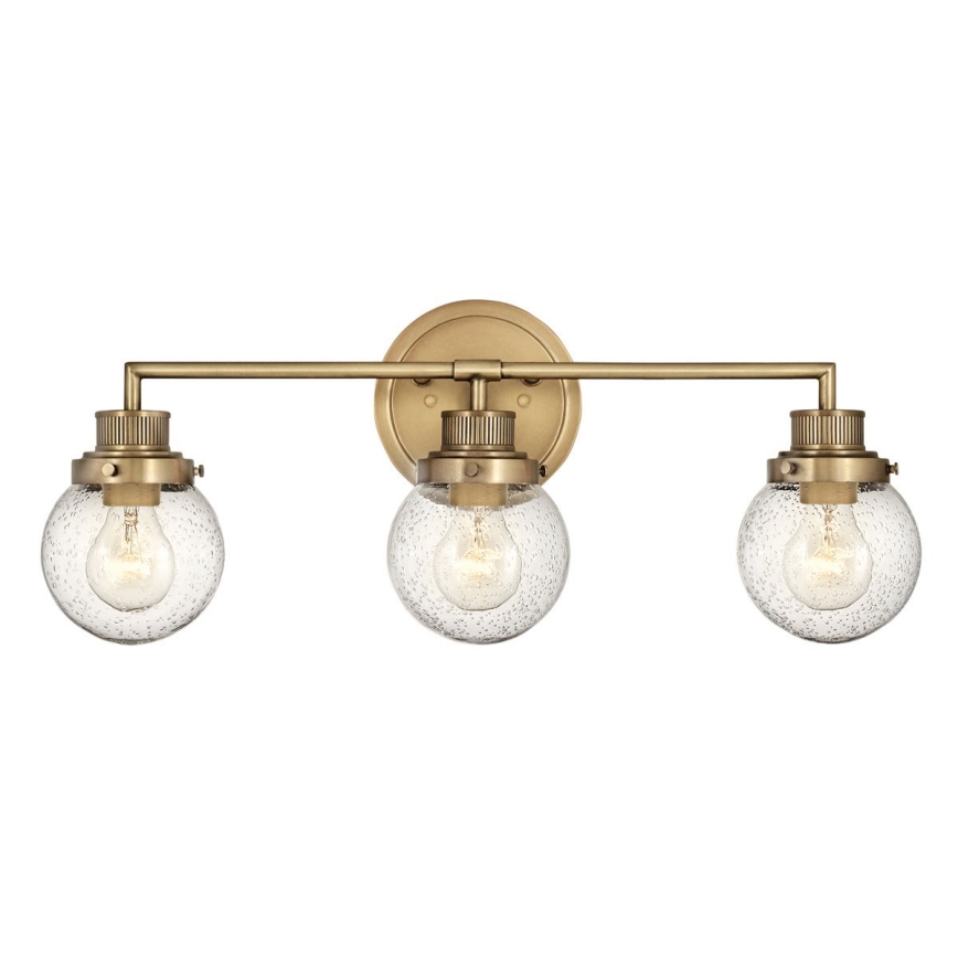 Quintiesse - Badkamerwandlamp POPPY 3xE27/60W/230V IP44 goudkleurig