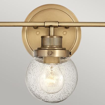 Quintiesse - Badkamerwandlamp POPPY 3xE27/60W/230V IP44 goudkleurig