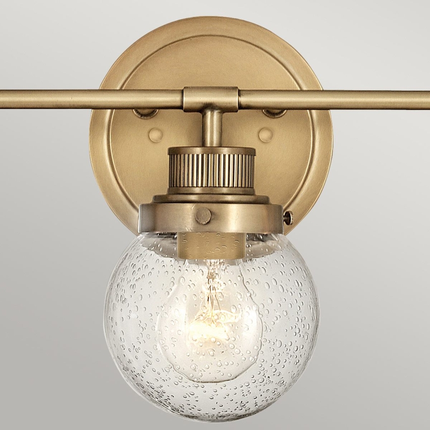 Quintiesse - Badkamerwandlamp POPPY 3xE27/60W/230V IP44 goudkleurig