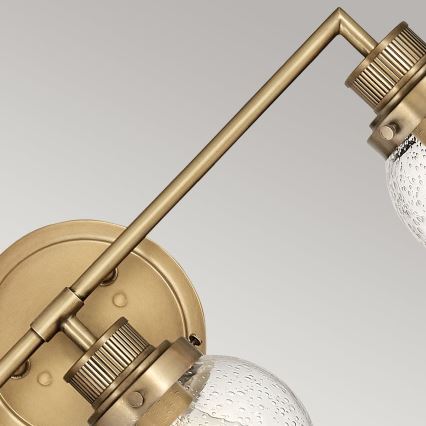 Quintiesse - Badkamerwandlamp POPPY 3xE27/60W/230V IP44 goudkleurig
