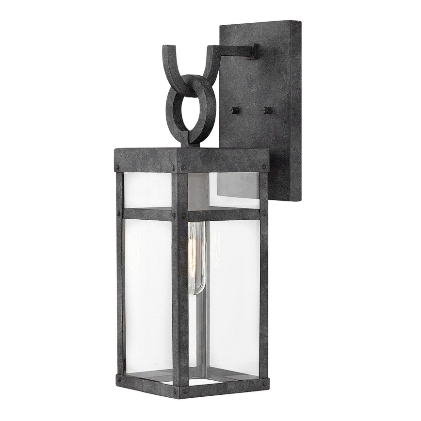 Quintiesse - Buitenwandlamp PORTER M 1xE27/60W/230V IP44 zwart