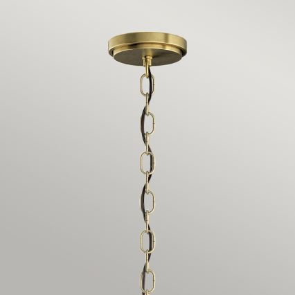 Quintiesse - Kroonluchter met ketting ROUX 3xE27/60W/230V Ø 40,6 cm goudkleurig