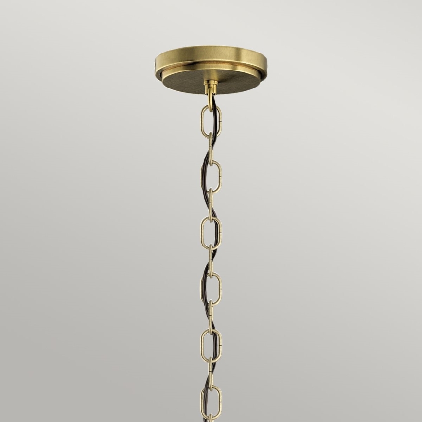Quintiesse - Kroonluchter met ketting ROUX 3xE27/60W/230V Ø 40,6 cm goudkleurig
