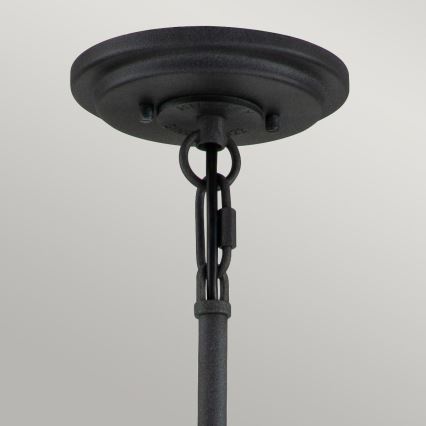 Quintiesse - Lustre sur tige SILAS 6xE27/60W/230V Ø 72,3 cm noir/doré