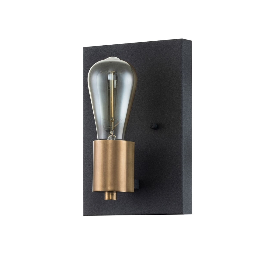 Quintiesse - Applique murale SILAS 1xE27/60W/230V noir/doré