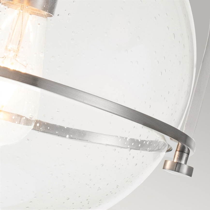 Quintiesse - Plafondlamp SOMERSET 1xE27/60W/230V Ø 28,2 cm mat chroom