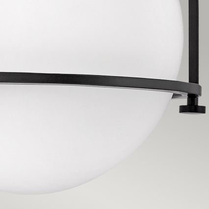 Quintiesse - Plafondlamp SOMERSET 1xE27/60W/230V Ø 28,2 cm zwart