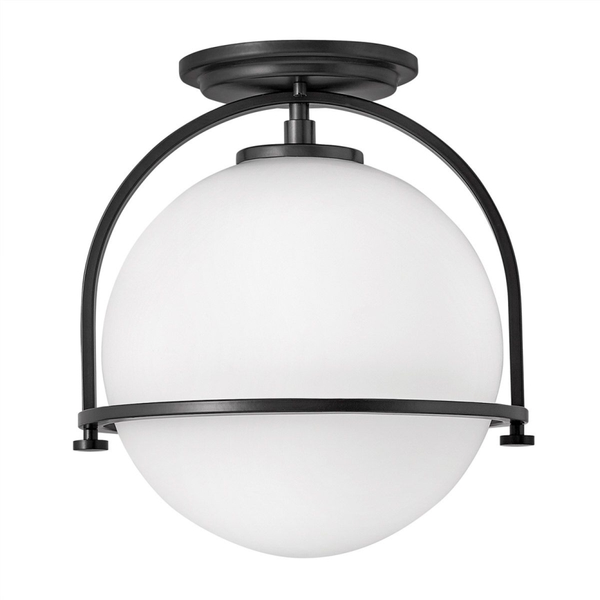 Quintiesse - Plafonnier SOMERSET 1xE27/60W/230V Ø 28,2 cm noir