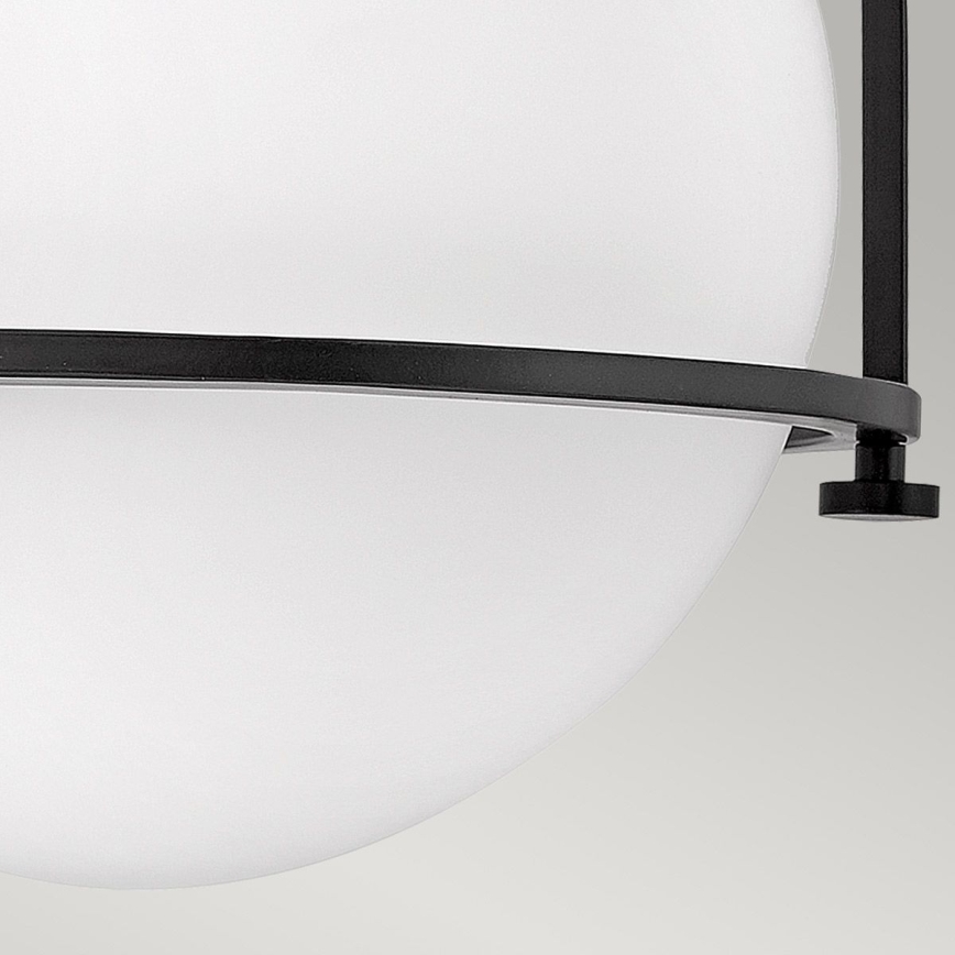 Quintiesse - Plafonnier SOMERSET 1xE27/60W/230V Ø 28,2 cm noir