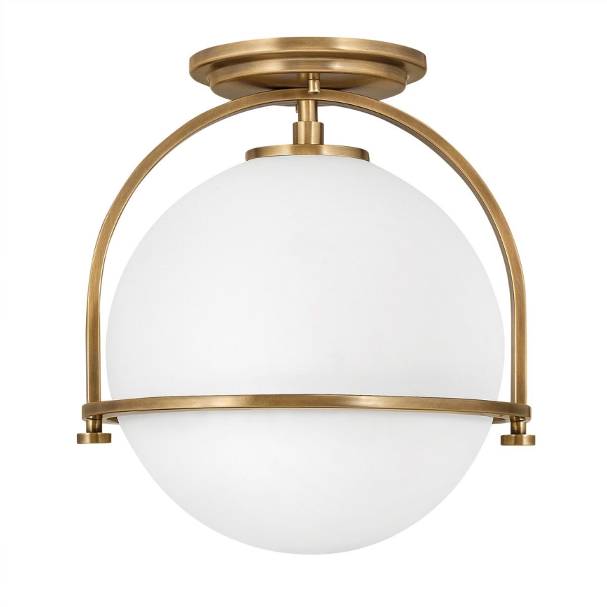 Quintiesse - Plafondlamp SOMERSET 1xE27/60W/230V Ø 28,2 cm goud