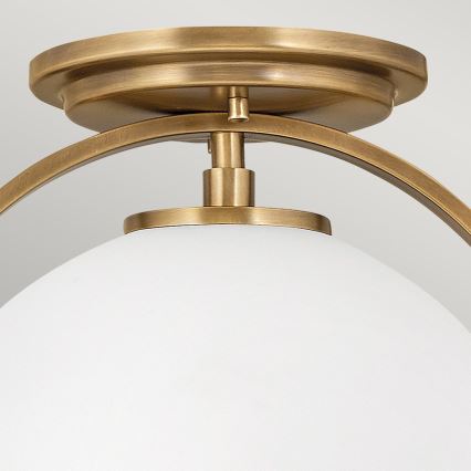 Quintiesse - Plafonnier SOMERSET 1xE27/60W/230V Ø 28,2 cm doré