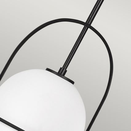 Quintiesse - Lustre sur tige SOMERSET 1xE27/60W/230V diam. 28,9 cm noir