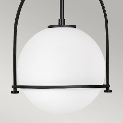 Quintiesse - Lustre sur tige SOMERSET 1xE27/60W/230V diam. 28,9 cm noir