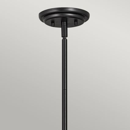 Quintiesse - Lustre sur tige SOMERSET 1xE27/60W/230V diam. 28,9 cm noir