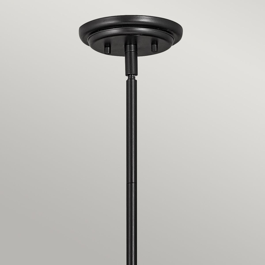 Quintiesse - Lustre sur tige SOMERSET 1xE27/60W/230V diam. 28,9 cm noir