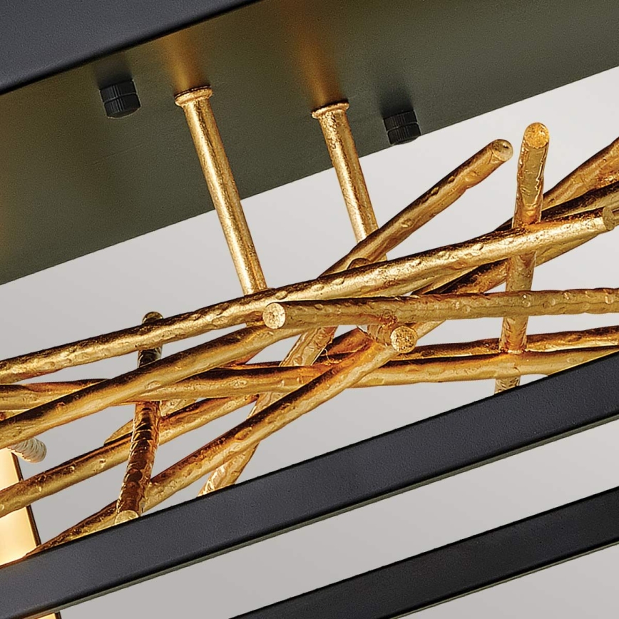 Quintiesse - LED plafondlamp STYX LED/8W/230V zwart/goud