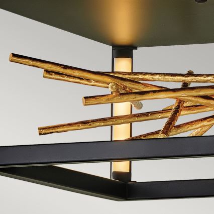 Quintiesse - LED plafondlamp STYX LED/8W/230V zwart/goud