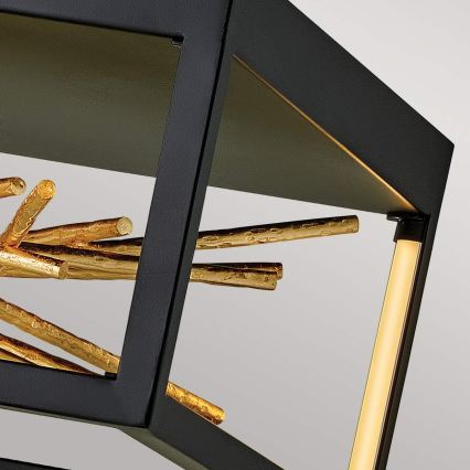 Quintiesse - Plafonnier LED STYX LED/8W/230V noir/doré