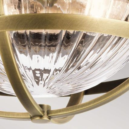 Quintiesse - Plafondlamp TOLLIS 2xE27/40W/230V Ø 30,5 cm goudkleurig