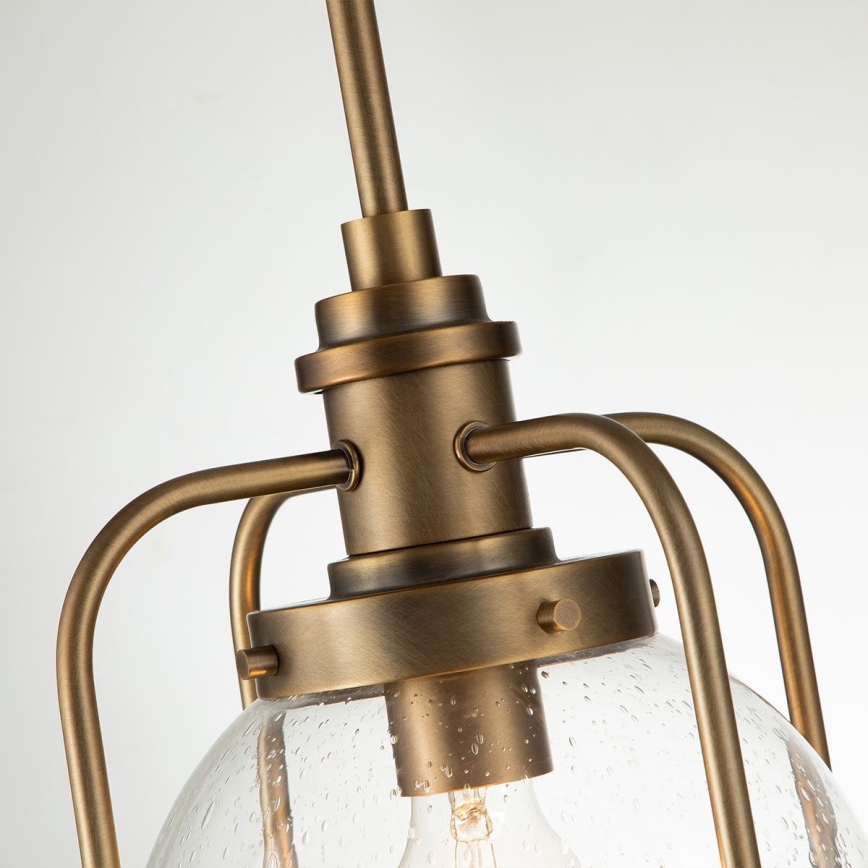 Quintiesse - Buitenlantaarn op paal TRIOCENT 1xE27/40W/230V Ø 24 cm IP44 brons