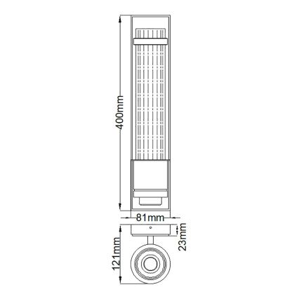 Quintiesse - Wandlamp voor badkamer WELLINGTON 1xE27/60W/230V IP44 glanzend chroom