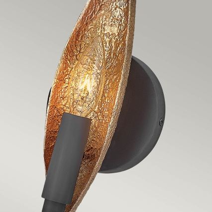 Quintiesse - Applique murale WILLOW 1xE14/40W/230V dorée/noire