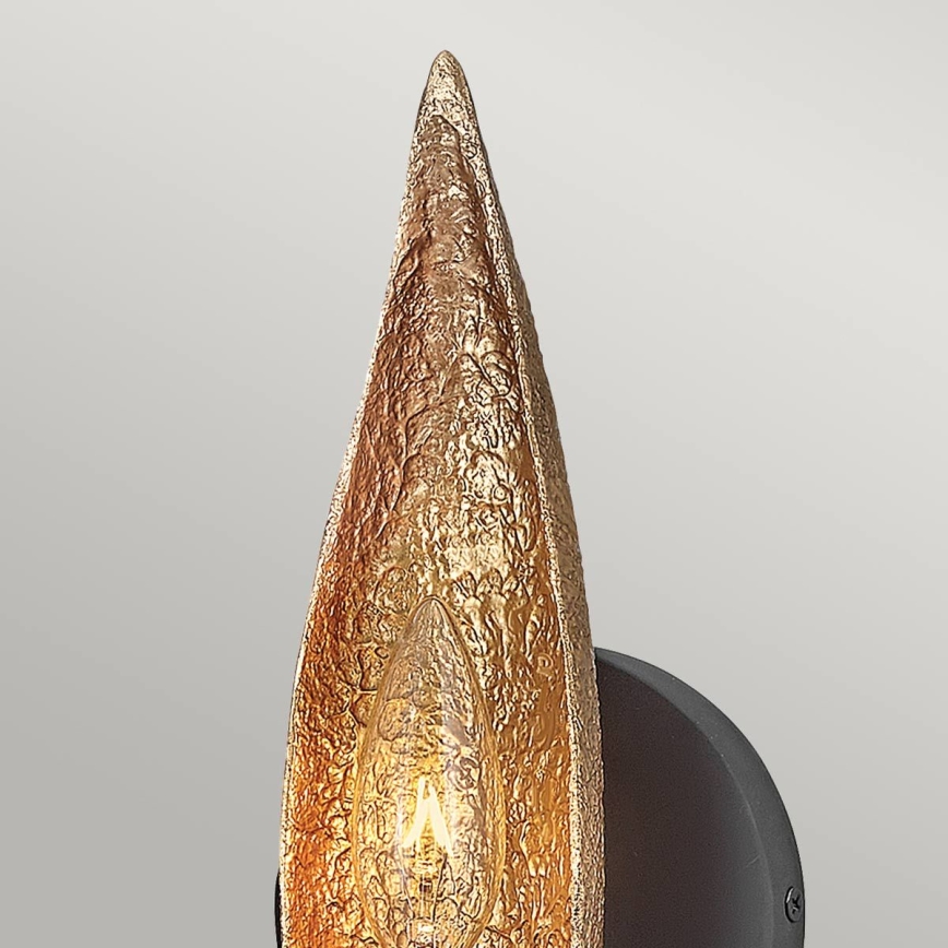 Quintiesse - Applique murale WILLOW 1xE14/40W/230V dorée/noire