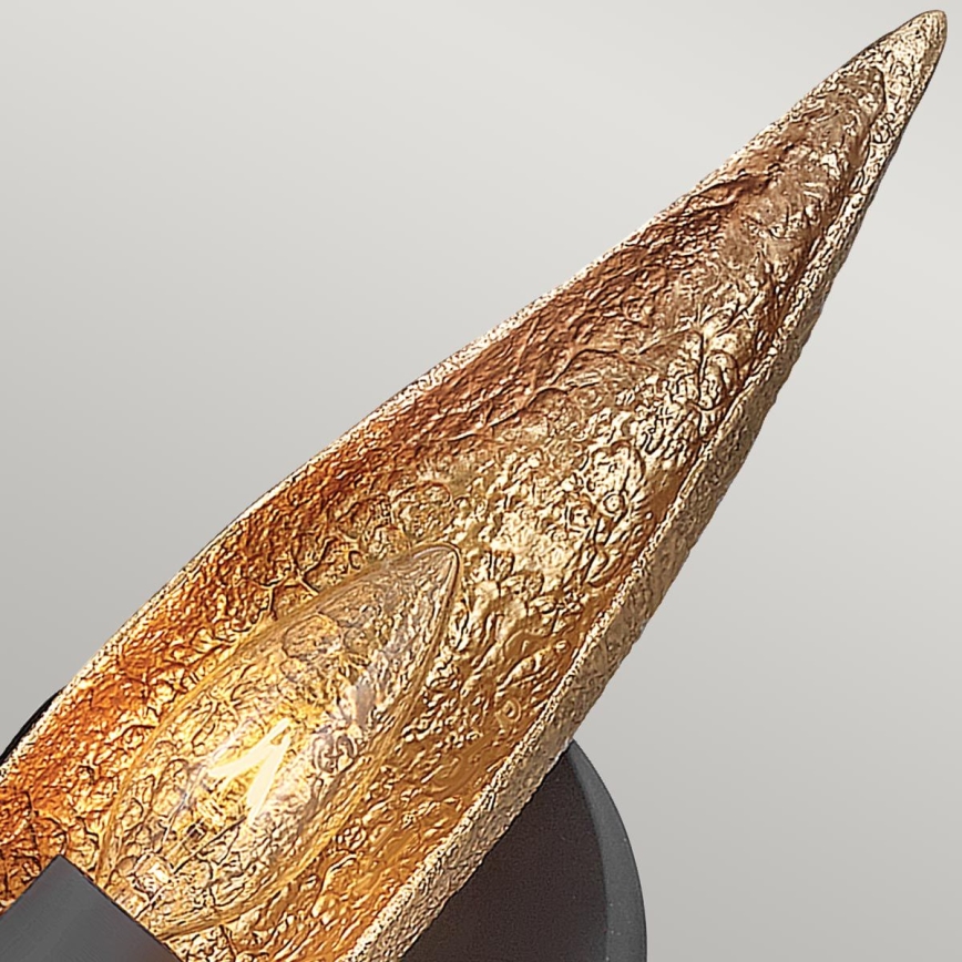 Quintiesse - Muurlamp WILLOW 1xE14/40W/230V goud/zwart