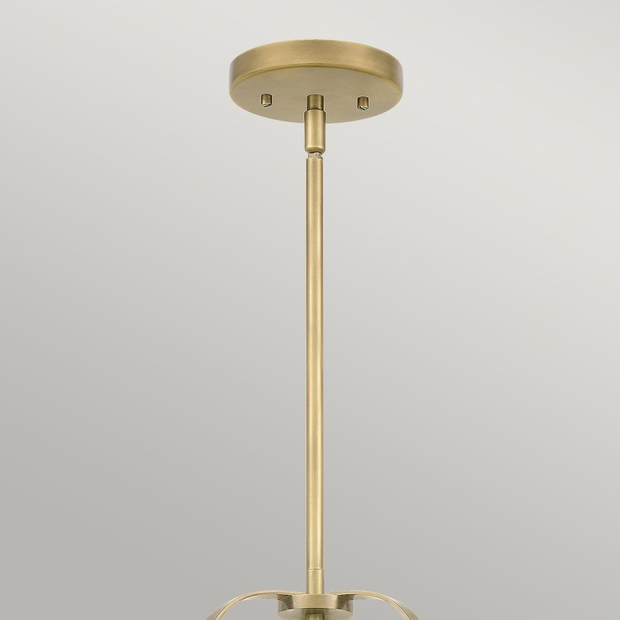 Quintiesse - Hanglamp WIMBERLEY met stang 3xE27/60W/230V Ø 35,6 cm goud