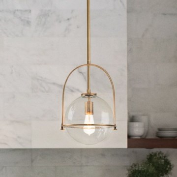 Quintiesse - Suspension sur tige SOMERSET 1xE27/60W/230V Ø 28,9 cm bronze