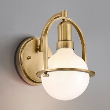 Quintiesse - Wandlamp SOMERSET 1xE27/60W/230V goudkleurig
