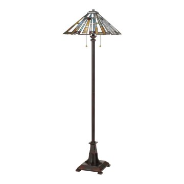Quoizel - Lampadaire Tiffany MAYBECK 2xE27/60W/230V
