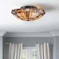 Quoizel - Plafondlamp Tiffany INGLENOOK 2xE27/60W/230V Ø 40,7 cm