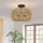 Quoizel - Plafonnier CASABLANCA 3xE27/60W/230V marron