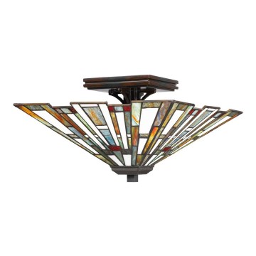 Quoizel - Plafonnier Tiffany MAYBECK 2xE27/60W/230V