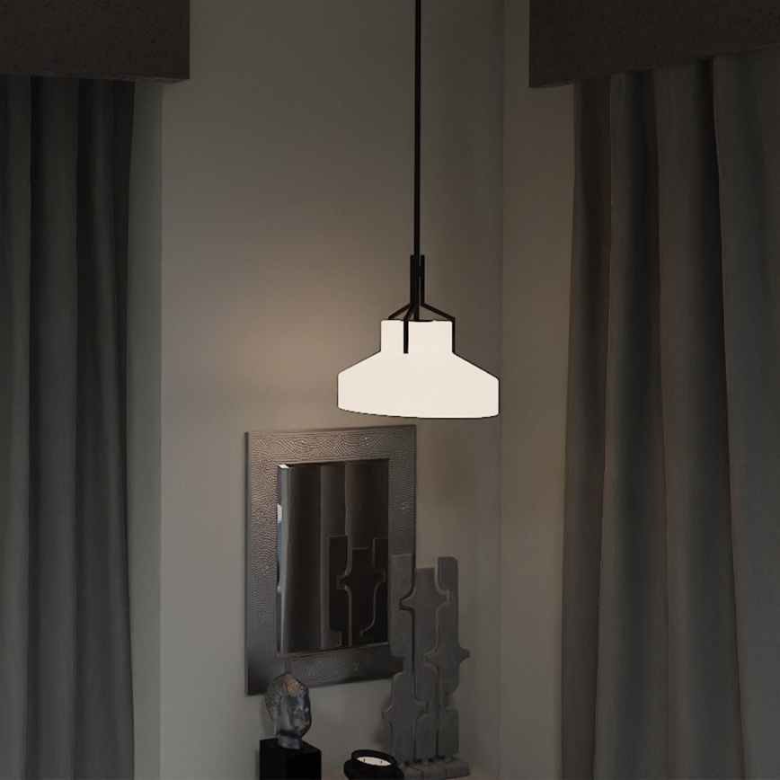 Quoizel - Lustre sur tige BRECKEN 2xE27/60W/230V noir/décor marbre
