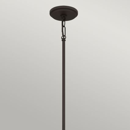 Quoizel - Hanglamp met stang BRECKEN 2xE27/60W/230V zwart/wit